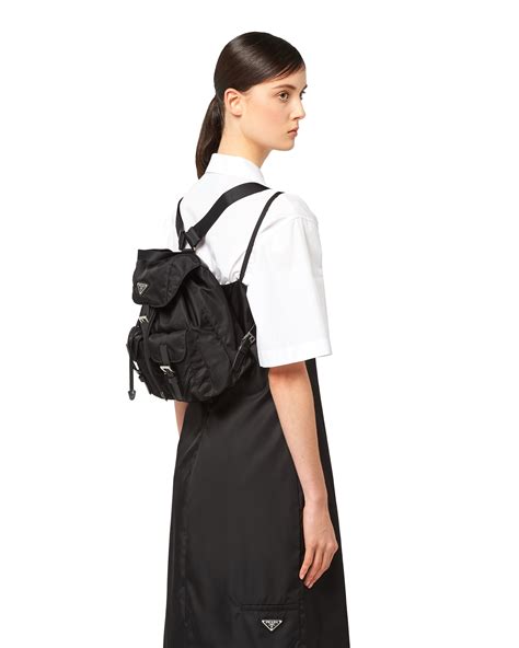 prada black mini backpack|prada nylon backpack small.